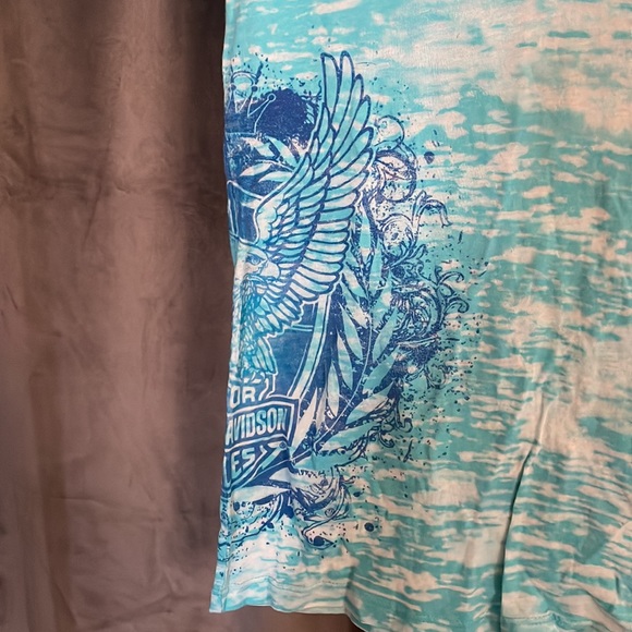 Harley Davidson short sleeve v-neck shirt - Picture 4 of 6